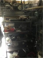 CONTENTS OF STORAGE SHED- MISC TOOLS, HARDWARE,