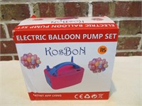 NEW Electric Balloon Pump Set