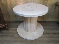 Large Wooden Spool 32" Round x 28" Tall