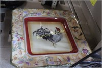ROOSTER DECORATED PLATTER