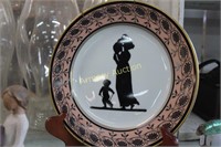SILHOUETTE DECORATED PLATE