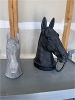 Two Plactic Horse Heads