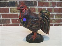 11" Tall Wooden Rooster