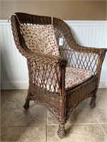 Wicker Arm Chair, Bar Harbor Style