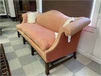 Chippendale Style Sofa w/ Fortuny Upholstery