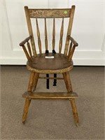 Country Windsor Primitive High Chair