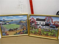 Amish Secens Wall Pictures Signed