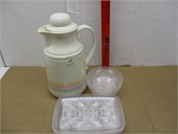 Coffee Decanter & Cups & Plates Plastic