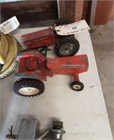 (2) Toy Tractors - metal