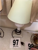 Milk Glass Lamp (Bedroom 1)