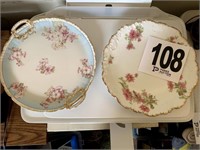 (2) Antique Plates - France (Bedroom 1)
