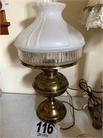 Vintage Brass Lamp (Bedroom 1)