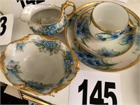 Hand Painted China - A K France (Bedroom 1)