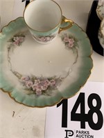 Hand Painted Cup And Saucer - France (Bedroom 1)