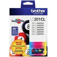Brother LC201CL Value Pack 3 Color Ink