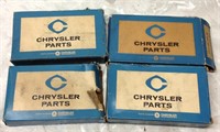 4 vintage tail pipe and clamps assembly Mopar