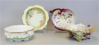 4 Limoges Porcelain Serving Bowls