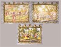 3 Needlepoint Panels