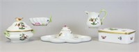 Herend Rothschild Bird Porcelain Grouping