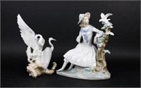 2 Nao Porcelain Figurines