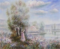 B. Schissler Impressionist Oil on Canvas