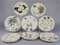 Set of 8 Haviland & Co. Limoges Oyster Plates