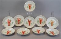 Set of 10 KPM Lobster Dishes
