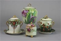 Grouping of Lidded Porcelain Jars