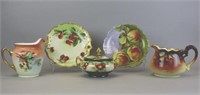 Grouping of Five Porcelain Serving Pieces