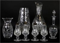 8 Piece Crystal Grouping Including Waterford
