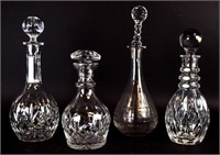 4 Crystal Decanters
