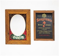 Coca-Cola & Seagram's 7 Advertisement - Framed
