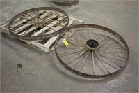 (2) Steel Wheels, Approx 44"