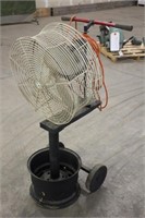 J & D Ventilation Fan on Stand w/Wheels, Works Per