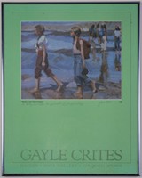 GAYLE CRITES B. 1949 EXHIBITION POSTER SIGNED