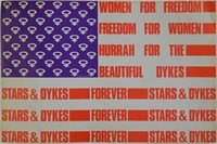 1970'S LGBTQ WOMEN FOR FREEDOM LITHOGRAPH POSTER