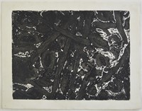 HYMAN WARSAGER ABSTRACT ETCHING SIGNED
