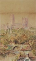 ANDREW STORIE ENGLISH CITYSCAPE PAINTING SIGNED