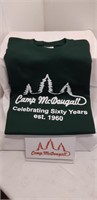 DARK GREEN CAMP McDOUGALL T-SHIRT  -  SIZE SMALL