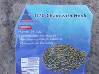 3/8" 70 Grade 20' Chain