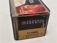 (50) Rounds Federal V-Shok 17 HMR