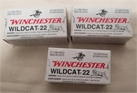 (3)(50) Round Boxes Winchester Wildcat 22 LR