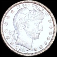1897 Barber Silver Quarter LIGHTLY CIRCULATED