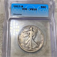 1917-S Walking Half Dollar ICG - VF20 OBVERSE