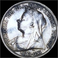 1897 Great Britain Silver Crown UNCIRCULATED