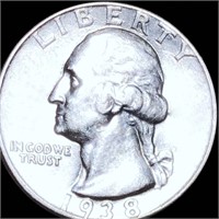 1938 Washington Silver Quarter UNCIRCULATED