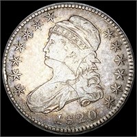 1820 Capped Bust Half Dollar NICELY CIRCULATED