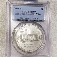 2006-S San Francisco Silver Dollar PCGS - MS69