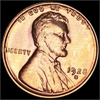 1928-S Lincoln Wheat Penny UNCIRCULATED