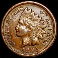 1895 Indian Head Penny NEARLY UNCIRCULATED